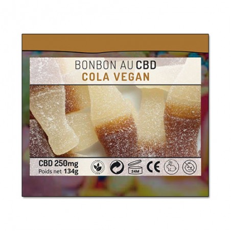 BONBONS AU CBD - COLA VEGAN - Histoire de CBD
Bonbons à l'extrait de Chanvre CBD
CBD 250mg