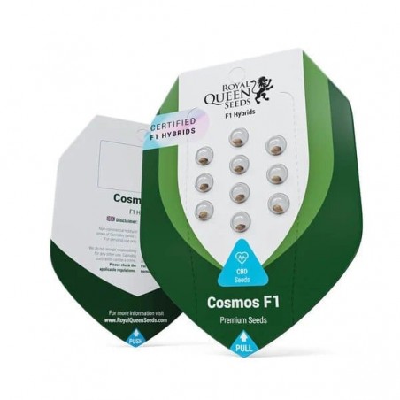 Cosmos F1 Hybrides - Graines de Cannabis Hybrides F1 Autofloraisons CBD - Royal Queen Seeds